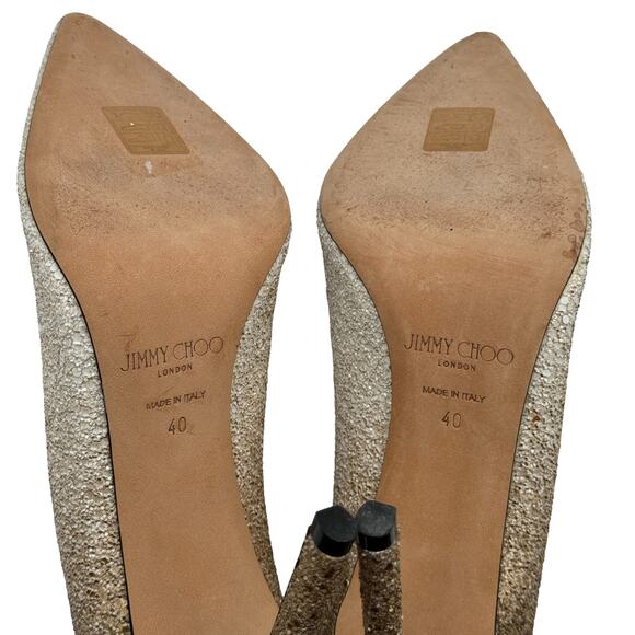 Jimmy Choo Romy 100 Ombre Glitter Pumps‎ Heels US 10 / IT 40 - Picture 12 of 14